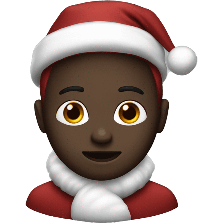 xmas dark red emoji