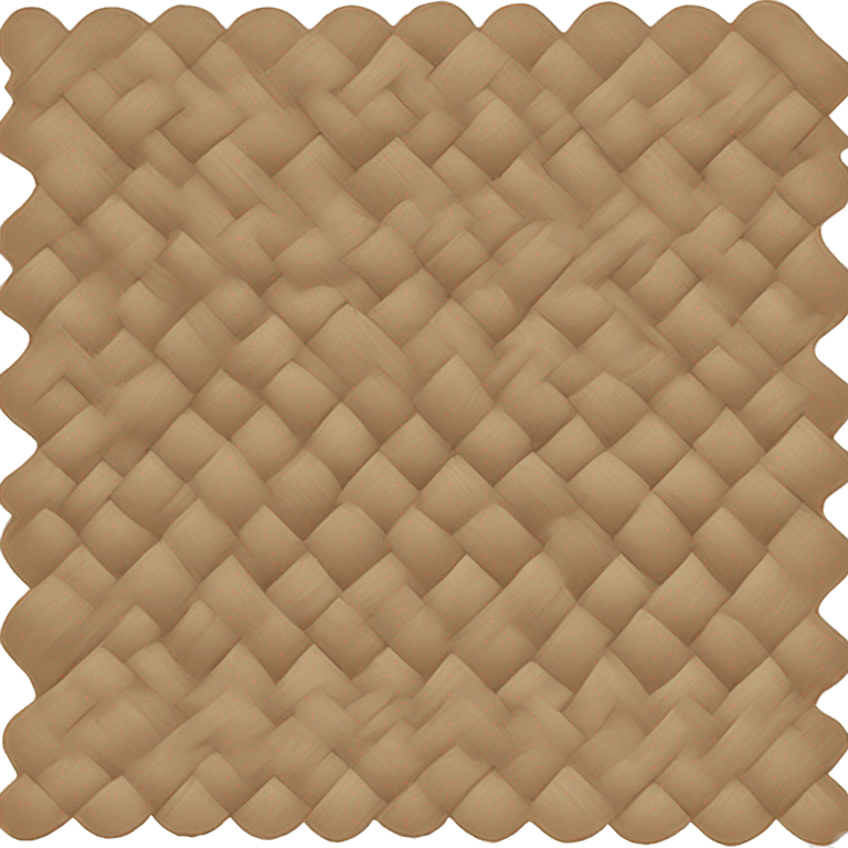 scalloped wicker rug emoji