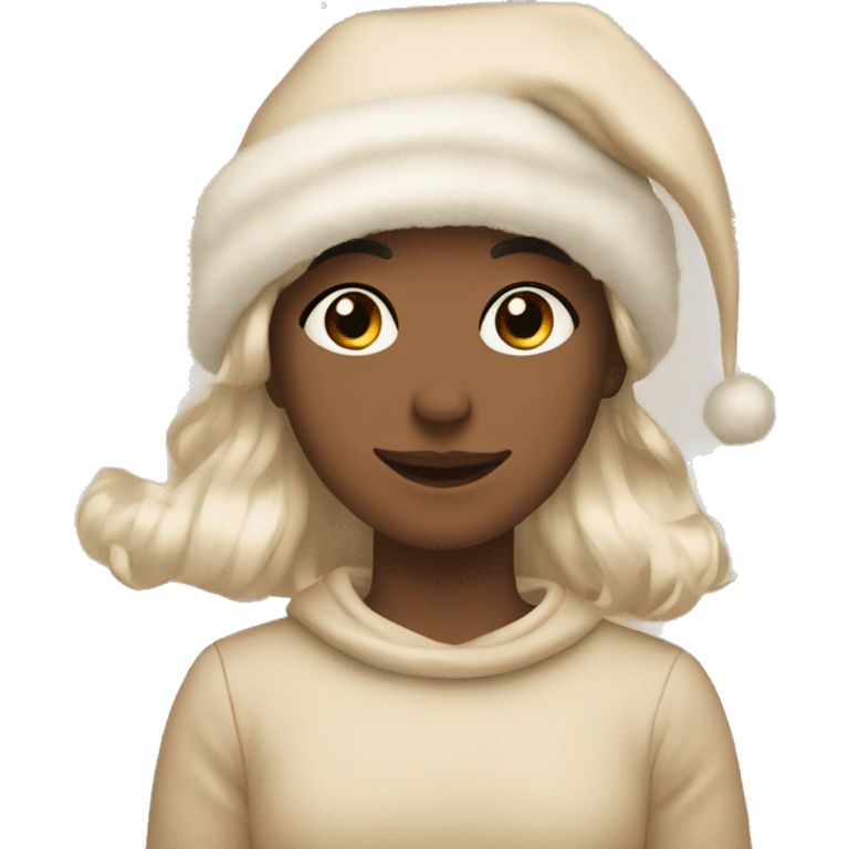 Beige Christmas aesthetic emoji