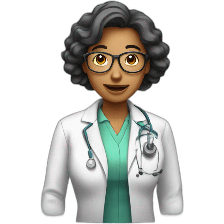 Scientist woman very funny emoji