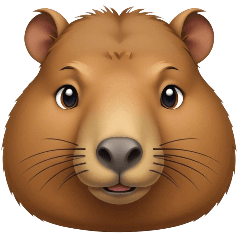 Nervous capybara  emoji