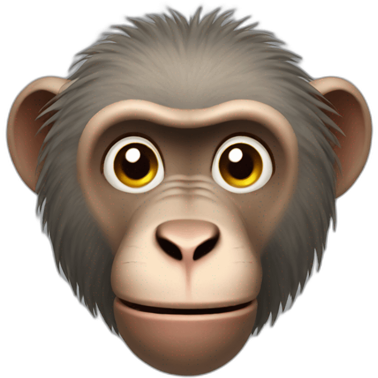 Baboon sweating emoji