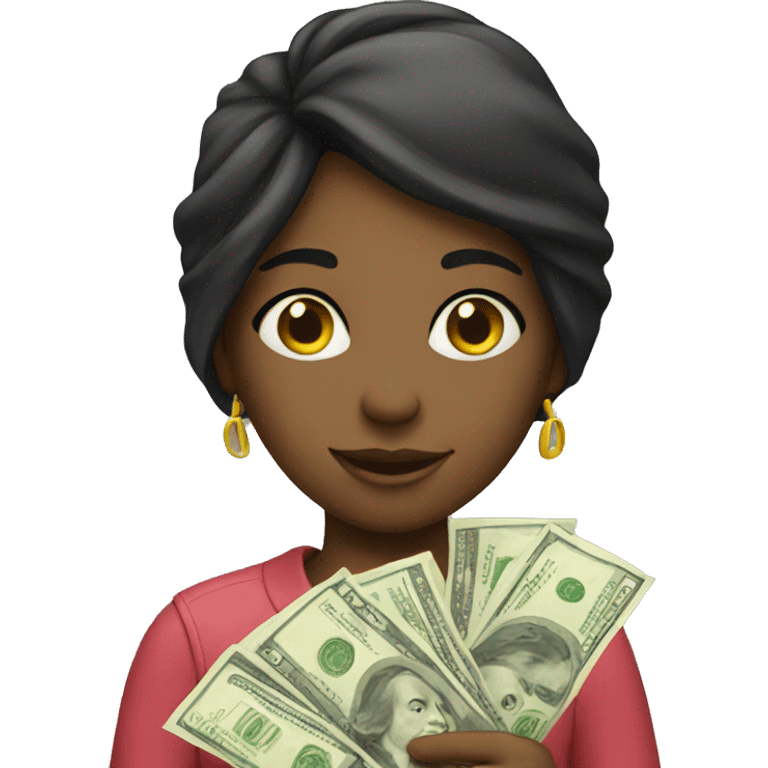 Girl with money  emoji