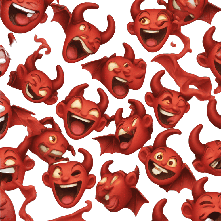 Devil laughing emoji  emoji