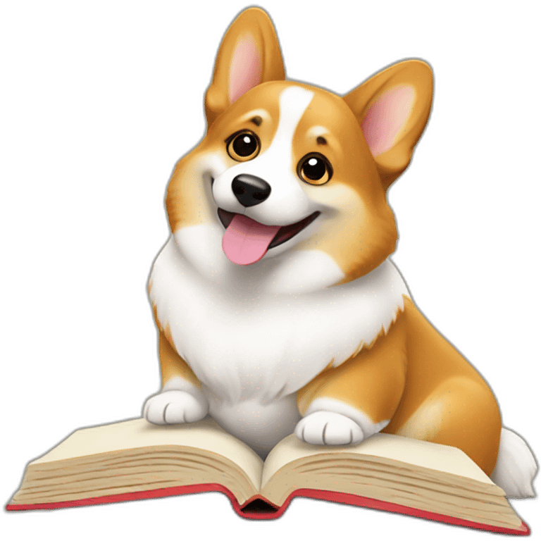 corgi-reading-a-book emoji