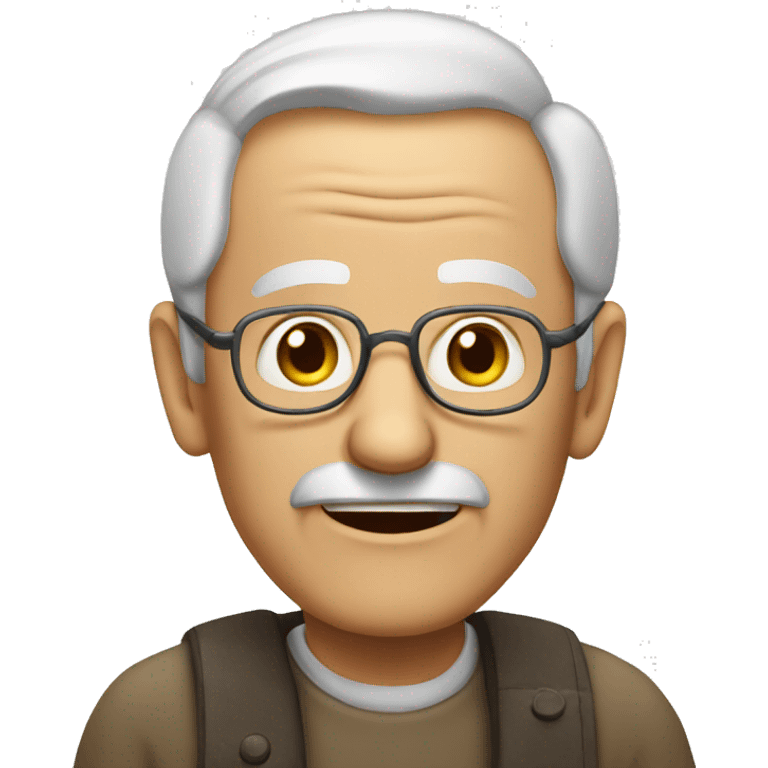 old man talking emoji