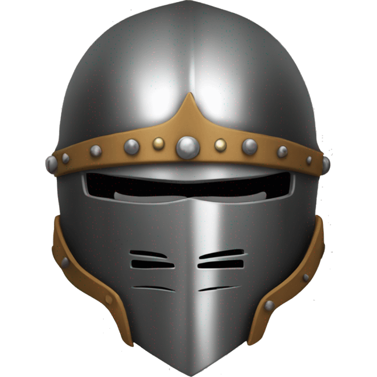 Medieval knight with biker helmet bike emoji