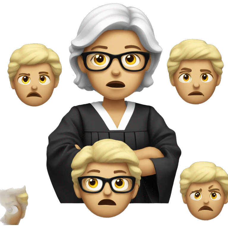 angry female judge emoji