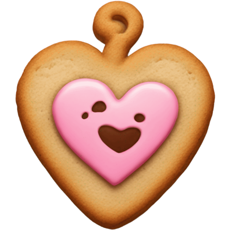 cookie heart with anchor emoji