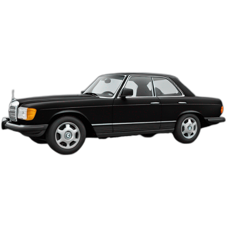 Black classic Mercedes  emoji