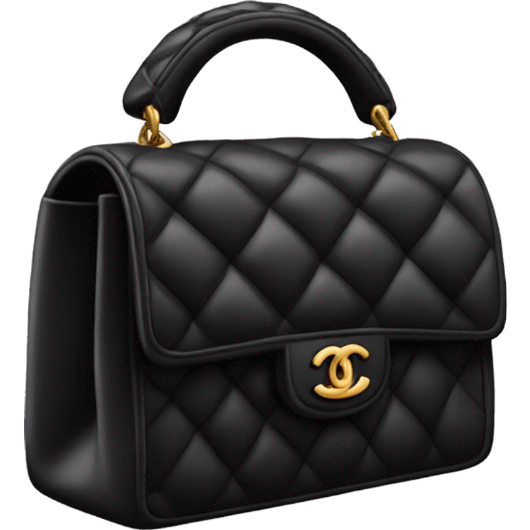 Black Chanel bag emoji