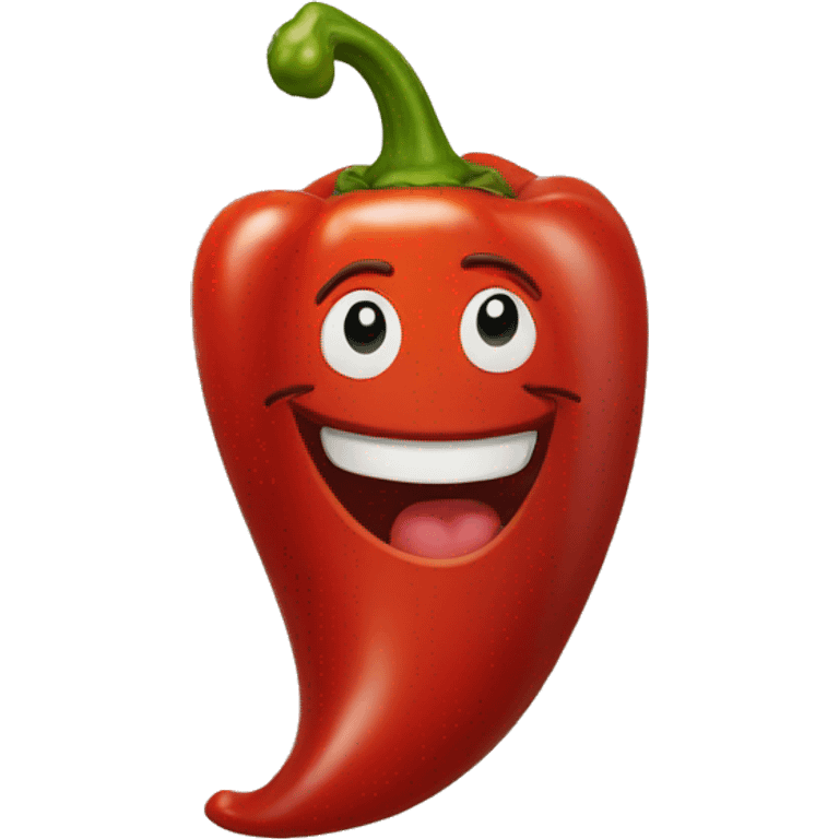 red pepper smiling emoji