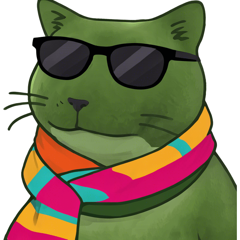 Cat with sunglasses emoji