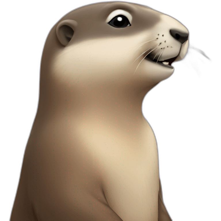 marmot kissing seal emoji