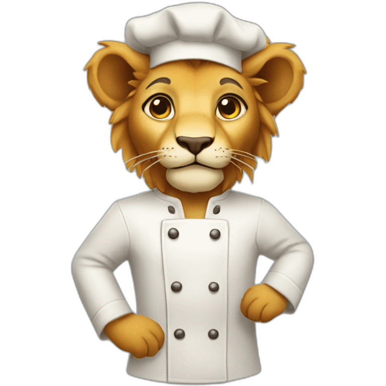 small lion cook emoji