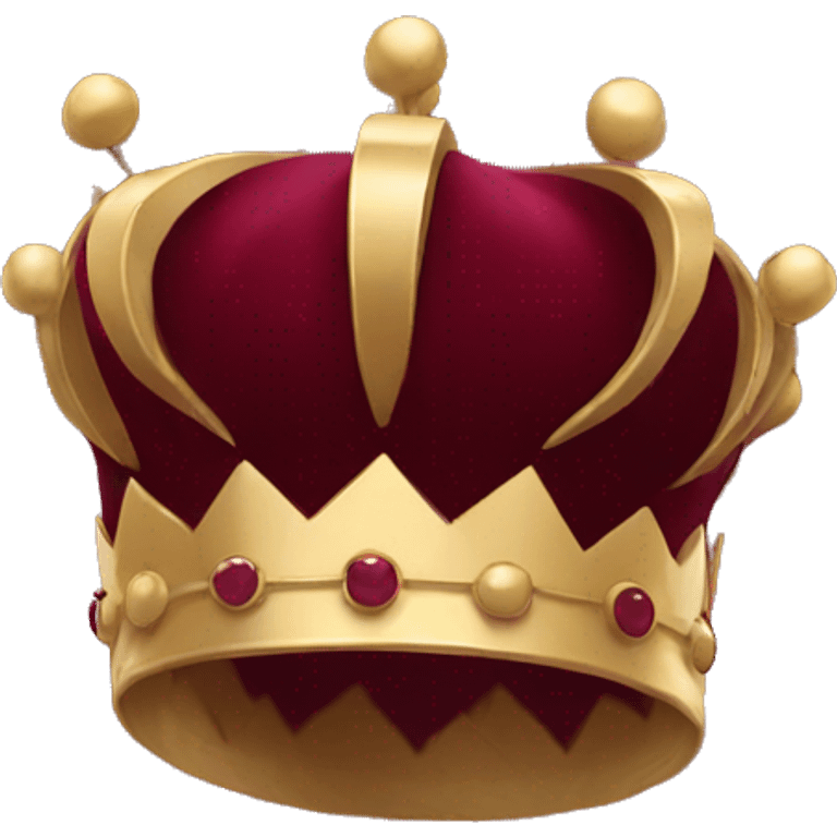 burgundy crown  emoji