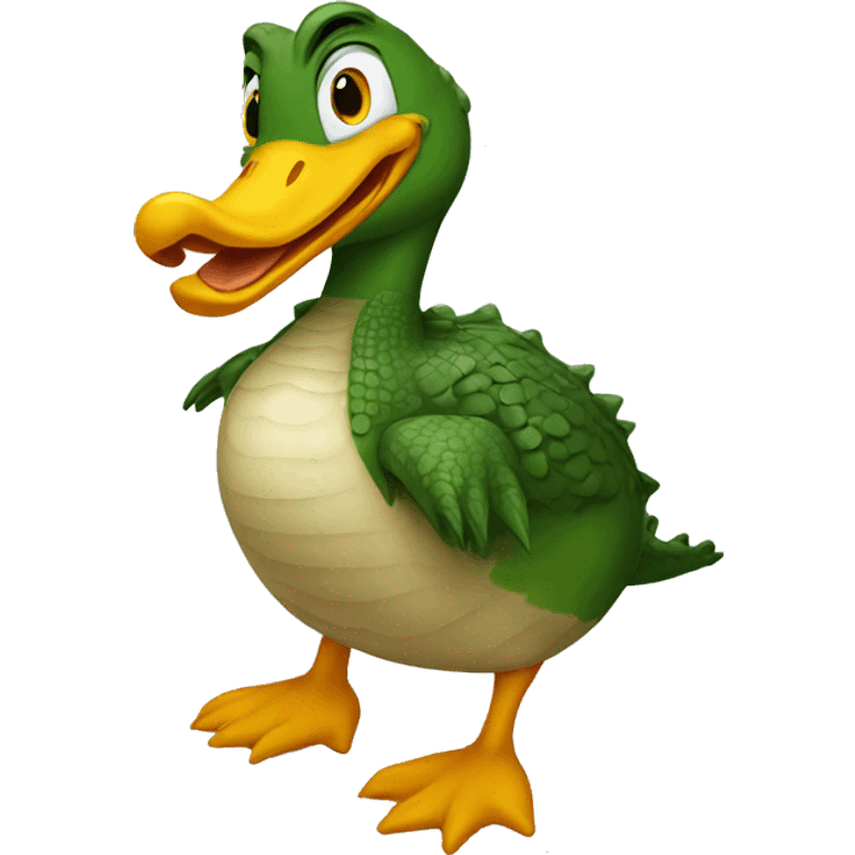 crocodile duck emoji