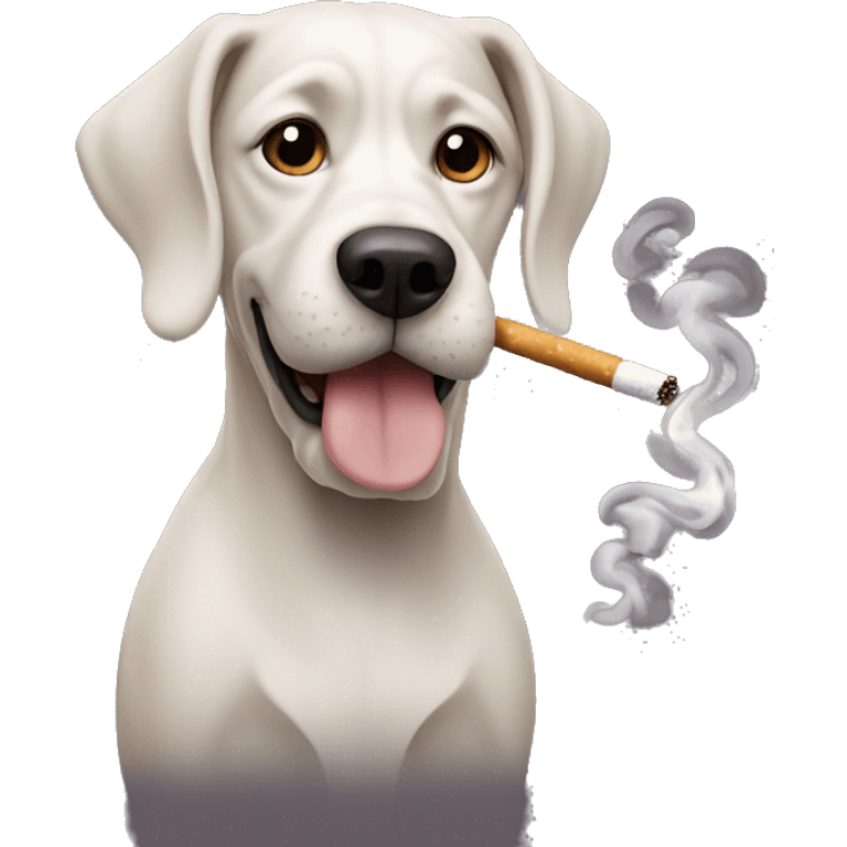 dog who smokes emoji