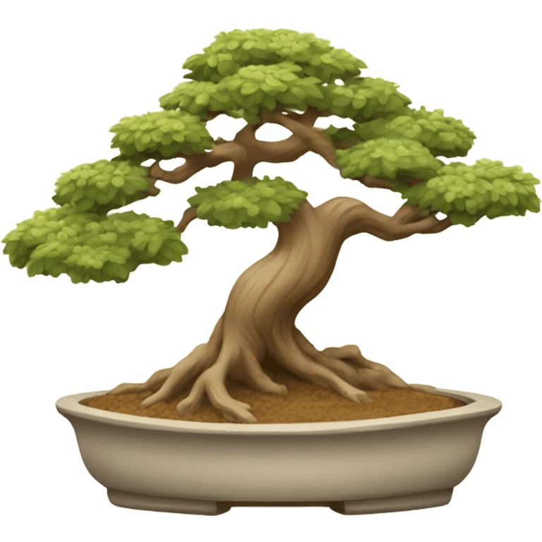 Beige bonsai tree  emoji