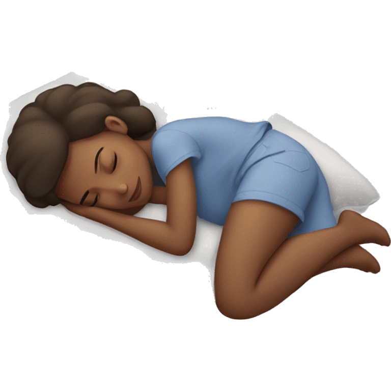 girl sleeping on pillow emoji