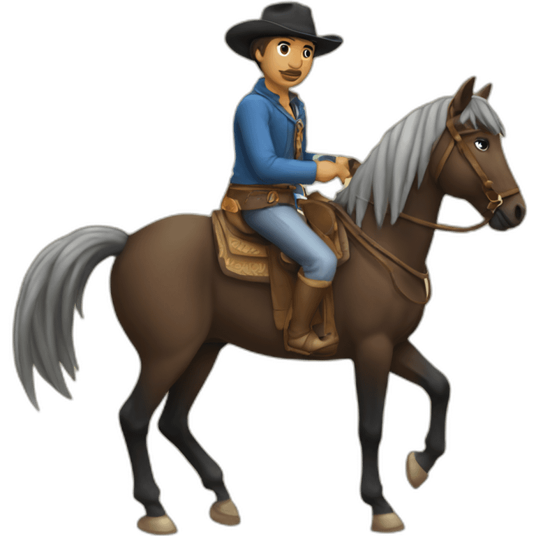 gaucho in a horse emoji