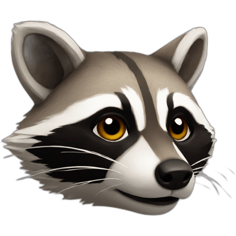 Raccoon head emoji