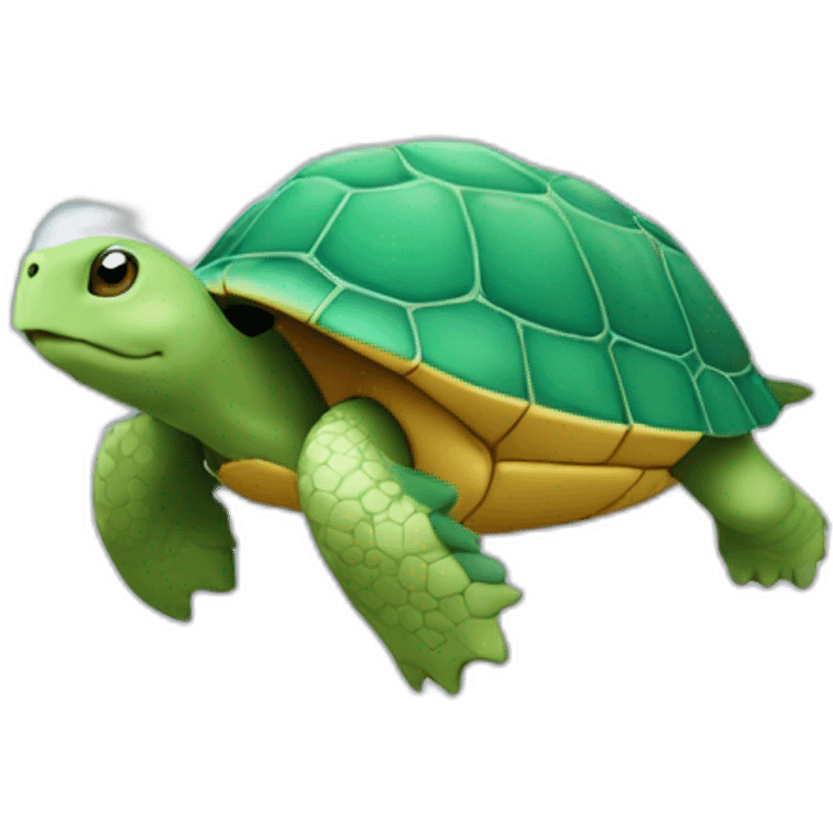 Tortue sur nuage emoji