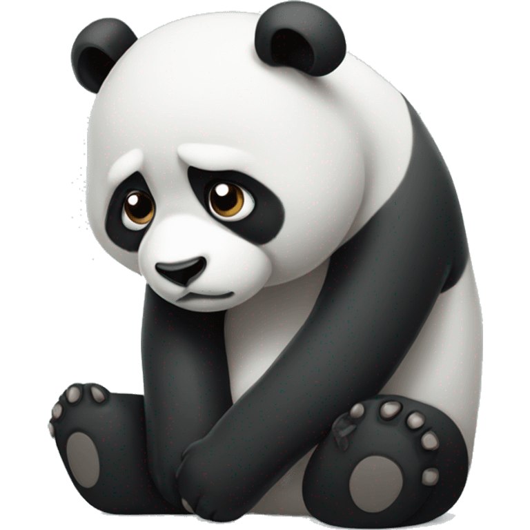 Sad panda  emoji