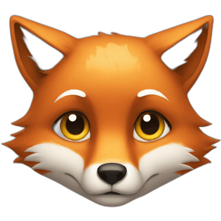 Fox with sadness emoji