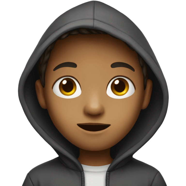 kid with hoodie emoji