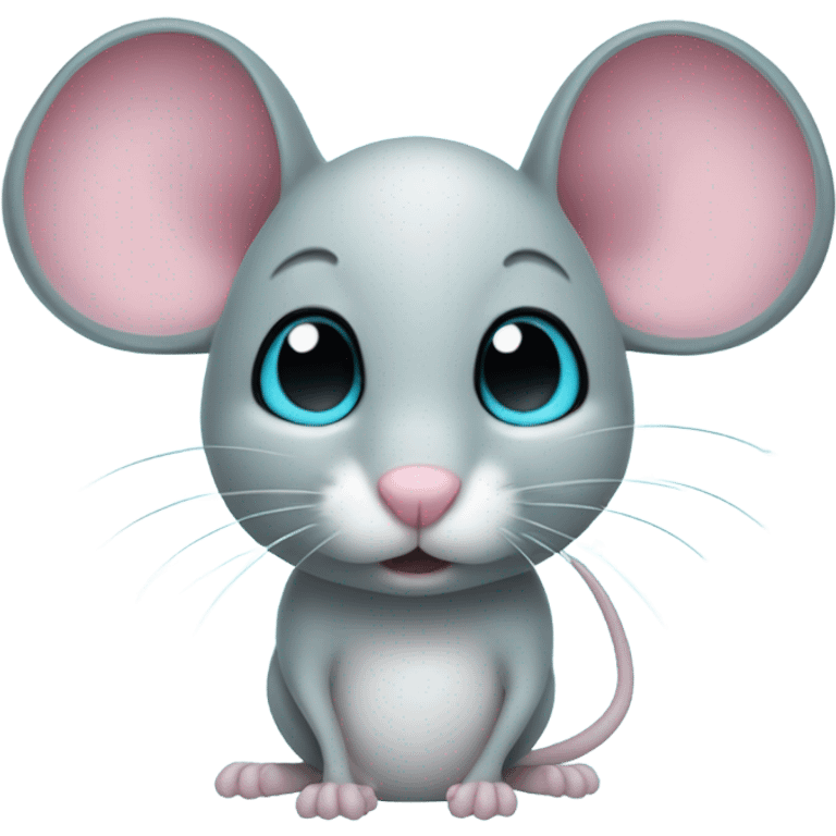 Cyan Mouse emoji