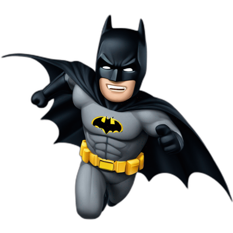 The dark knight batman flying movie emoji