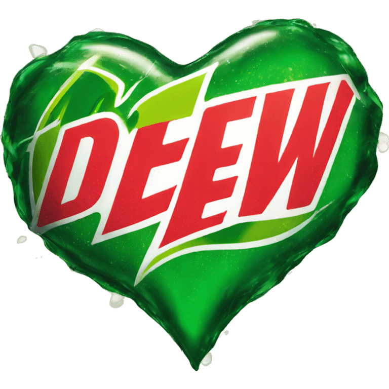 Mountain Dew heart  emoji