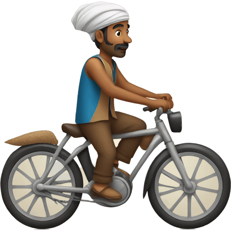 Indian man on a bike emoji