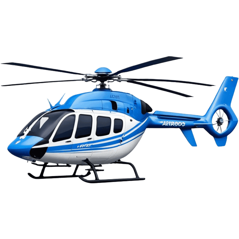 Eurocopter EC135 - Airbus Helicopters (Model Year: 2020) (Iconic colour: Blue and white) emoji