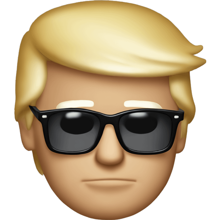 Donald Trump Donald Trump wearing sunglasses ￼ emoji