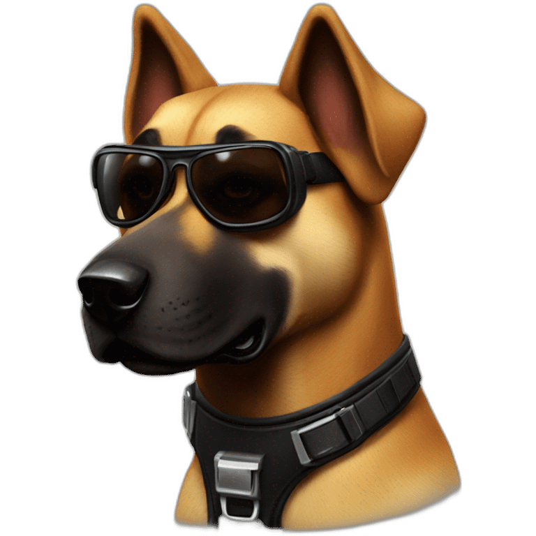 Duke Nukem as a dog emoji