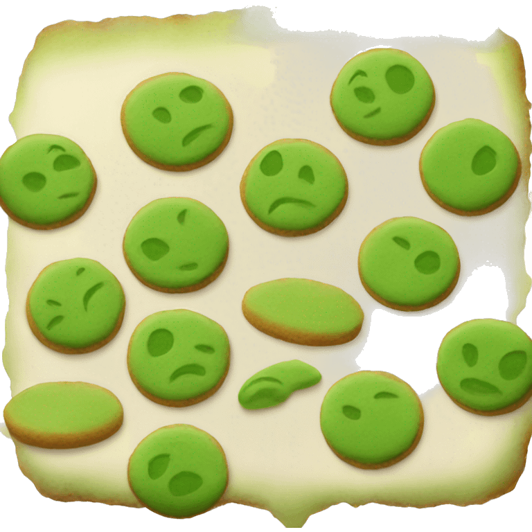 Matcha cookies emoji