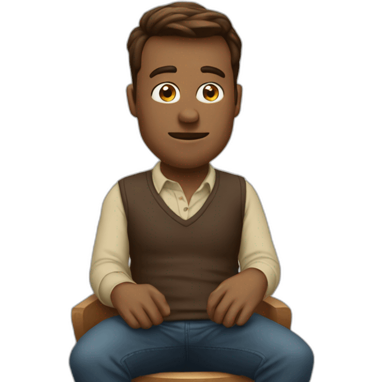 Elon muck sitting emoji