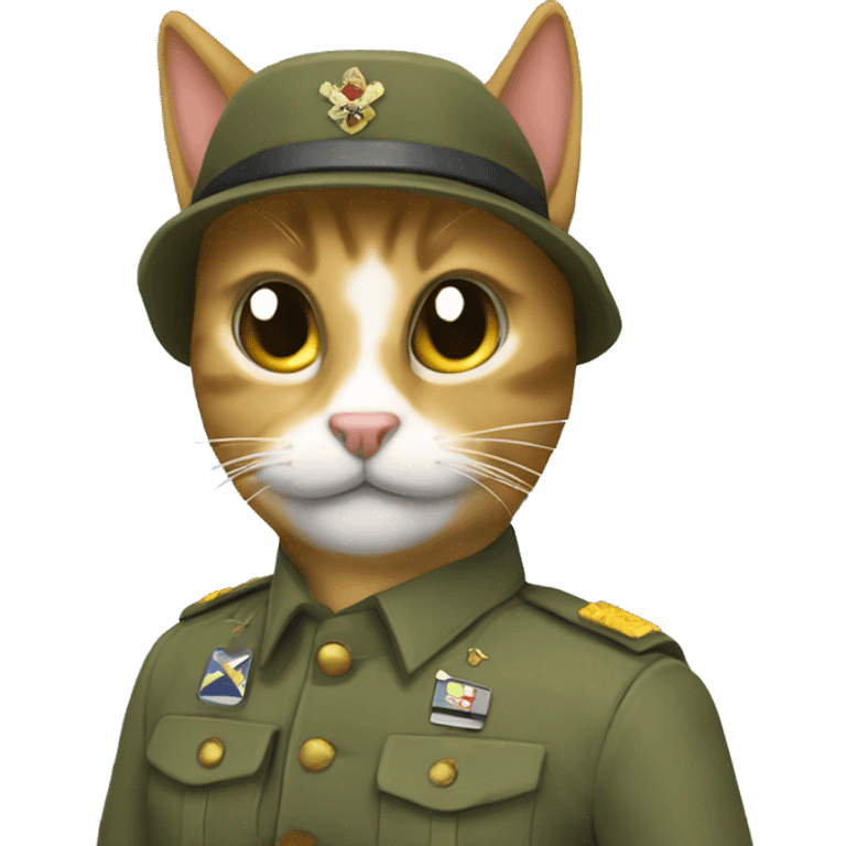 gato soldado emoji