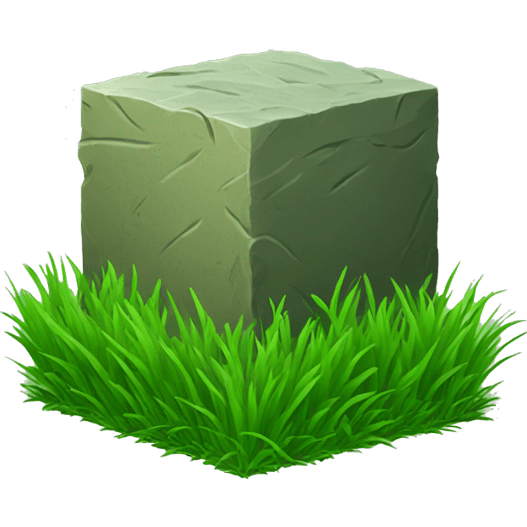 Grass block emoji