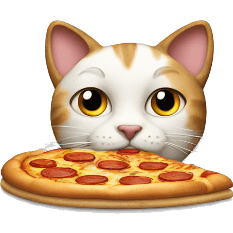 cat making pizza emoji