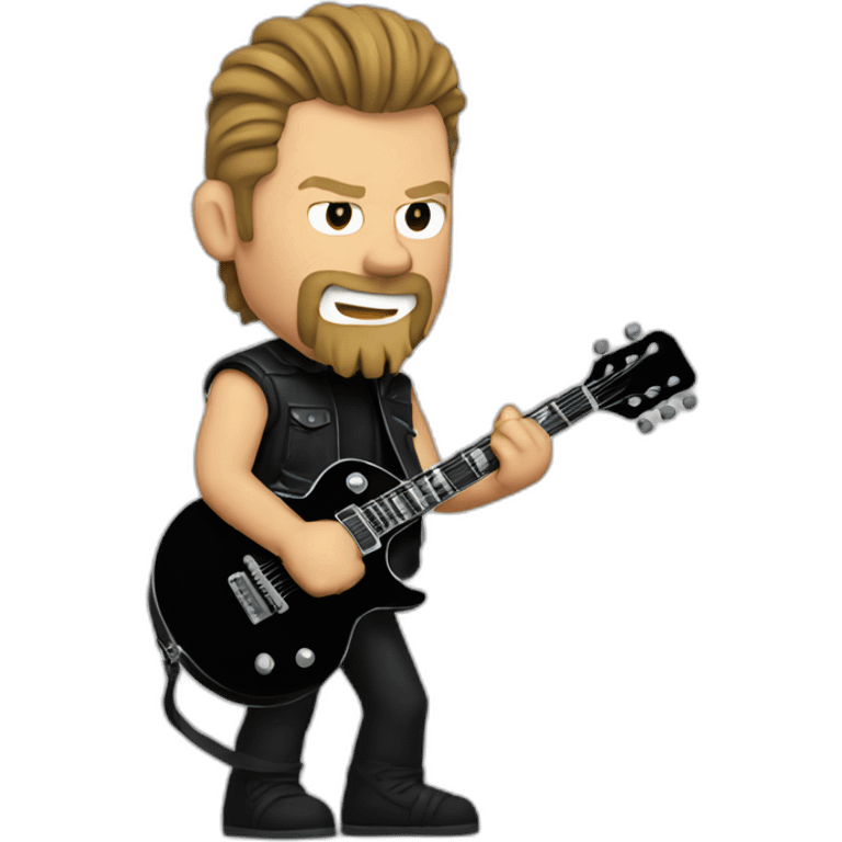 James Hetfield with guitar emoji