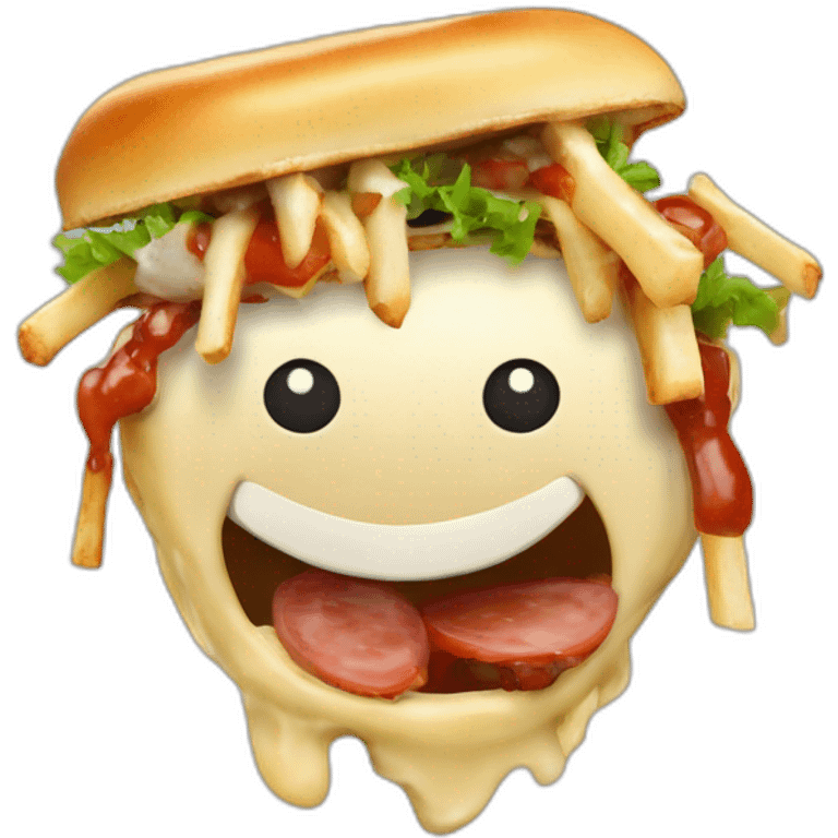 Valdimire Poutine qui mange un kebab emoji