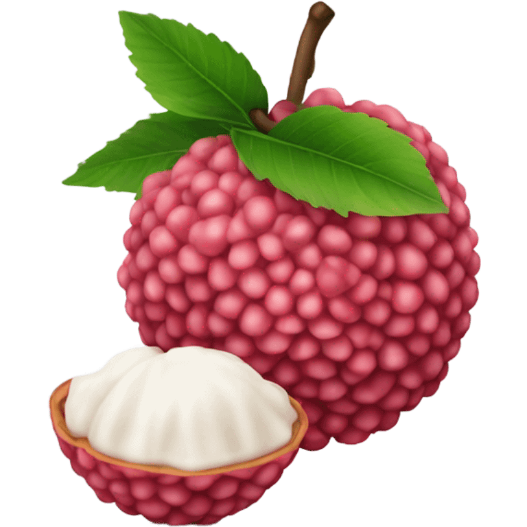 Lychee fruit emoji