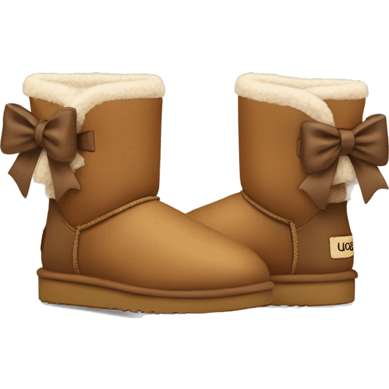 Uggs with bows emoji