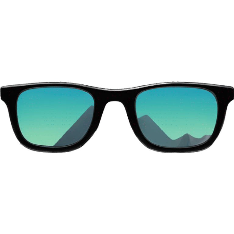 Mountain with sunglasses  emoji