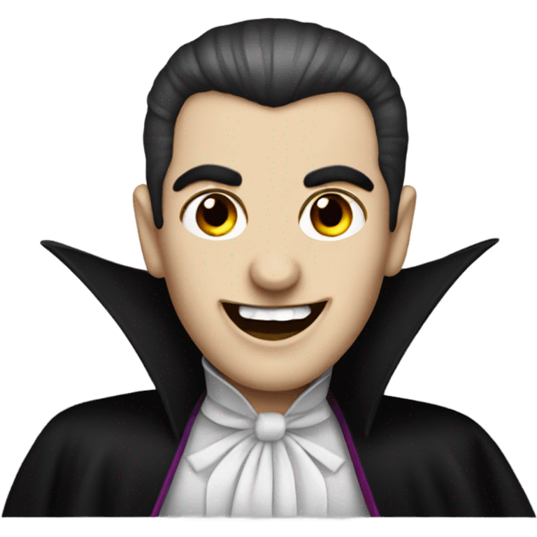 Lgbtq themed Dracula having fun emoji emoji