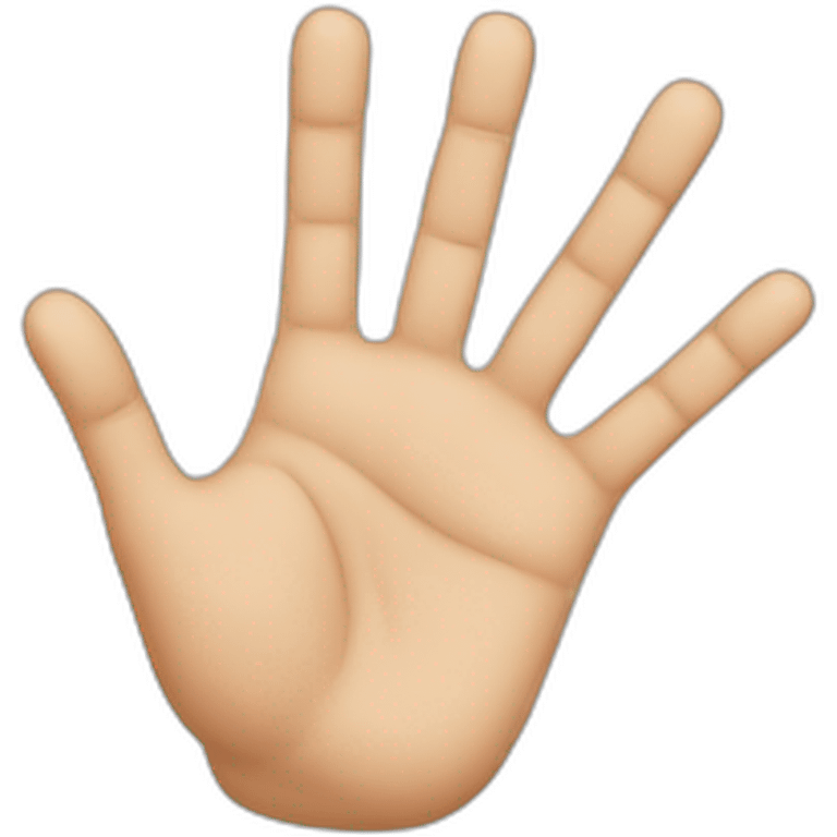 a hand with 7 fingers emoji