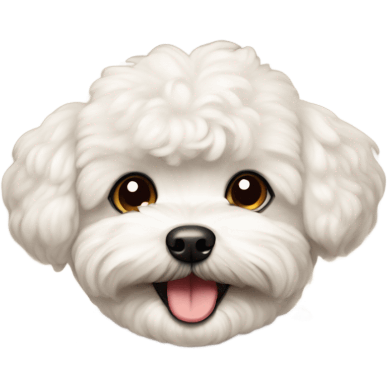 Maltipoo smiling emoji